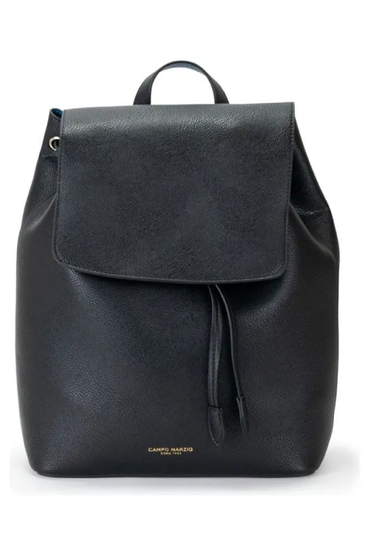 Campo Marzio Keira Backpack - Black Lapis Blue sold by Goddiva