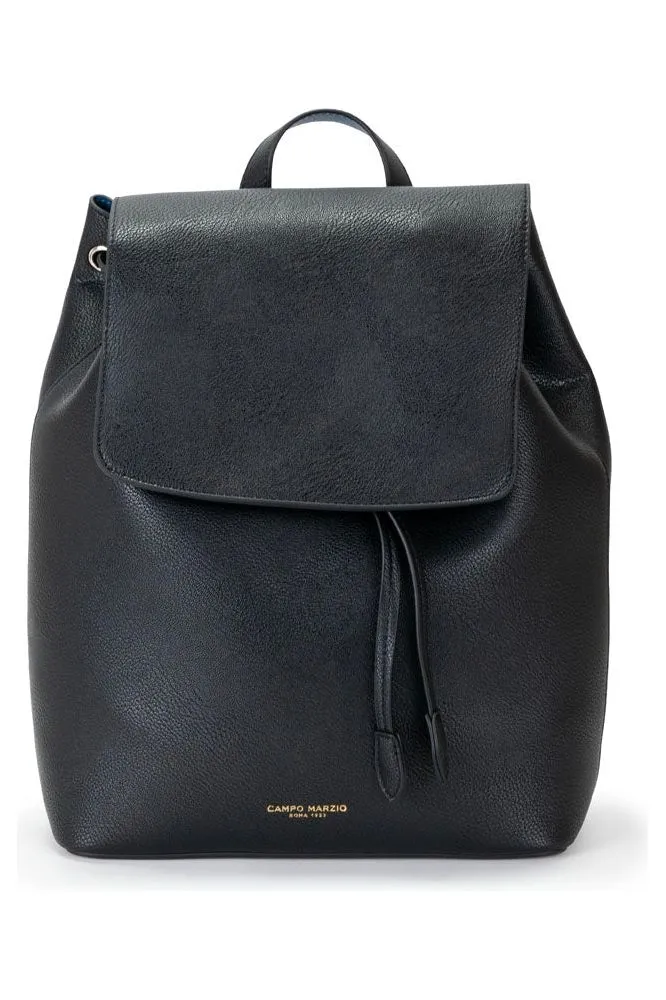 Campo Marzio Keira Backpack - Black Lapis Blue sold by Goddiva