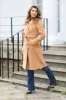 Double Breasted Shawl Collar Coat by Double Second sold by Goddiva