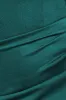 Off The Shoulder Draped Sleeve Maxi Dress - Emerald Green by Goddiva sold by Goddiva