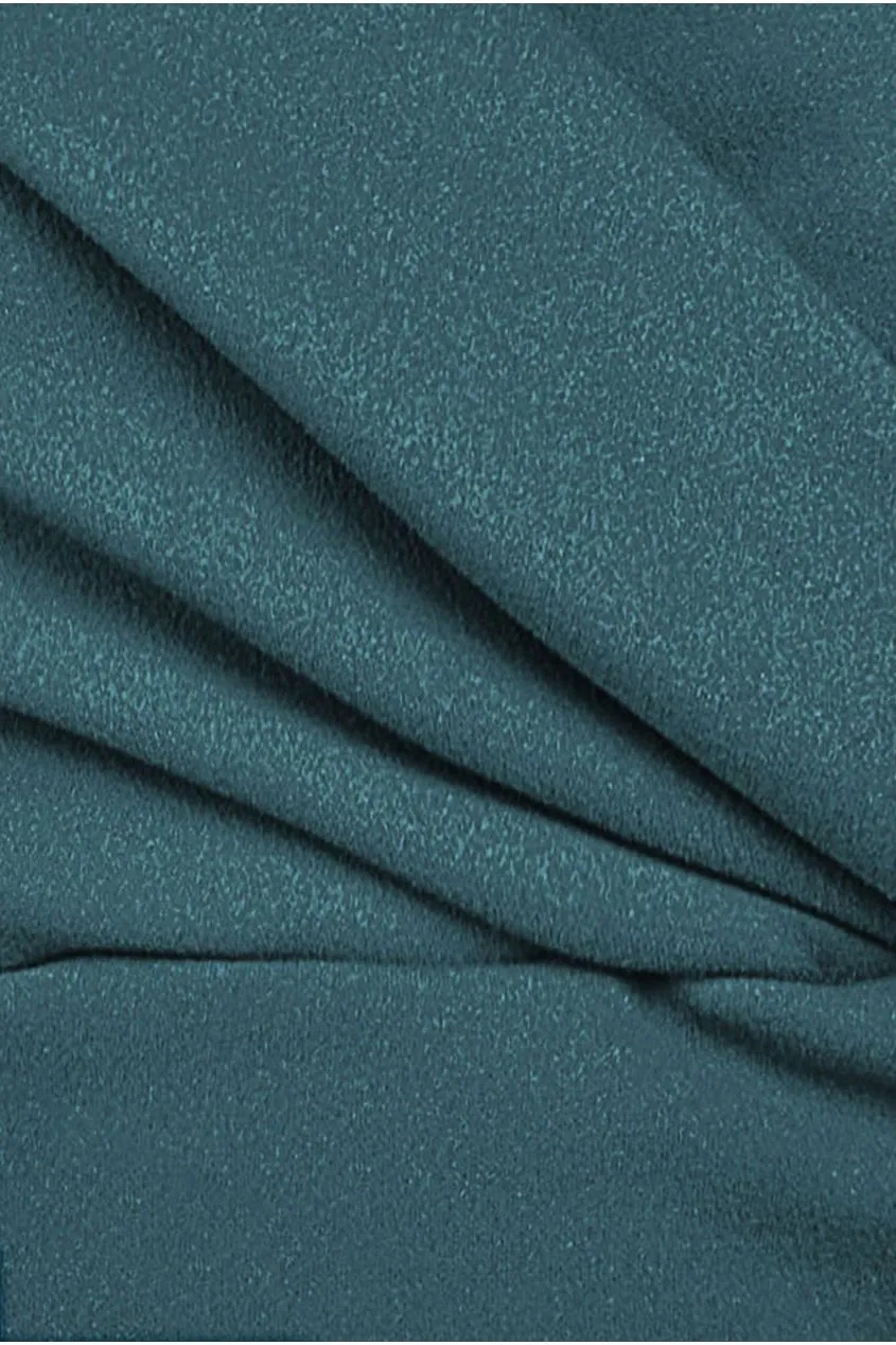 Goddiva Off The Shoulder Knot Front Maxi - Emerald Green sold by Goddiva product image thumbnail 4