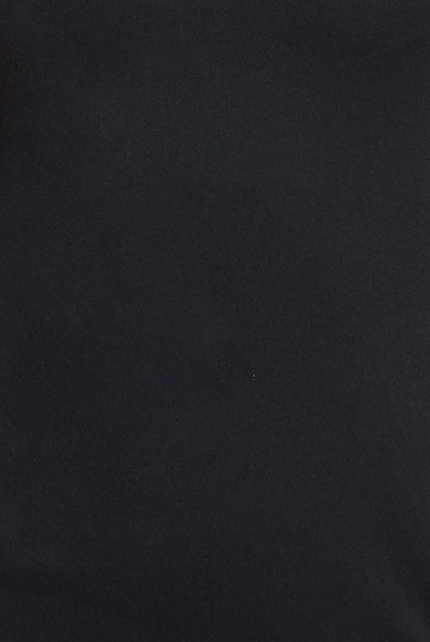 Embellished Diamante Trim Square Neck Scuba Maxi Dress - Black by Goddiva sold by Goddiva product image thumbnail 4
