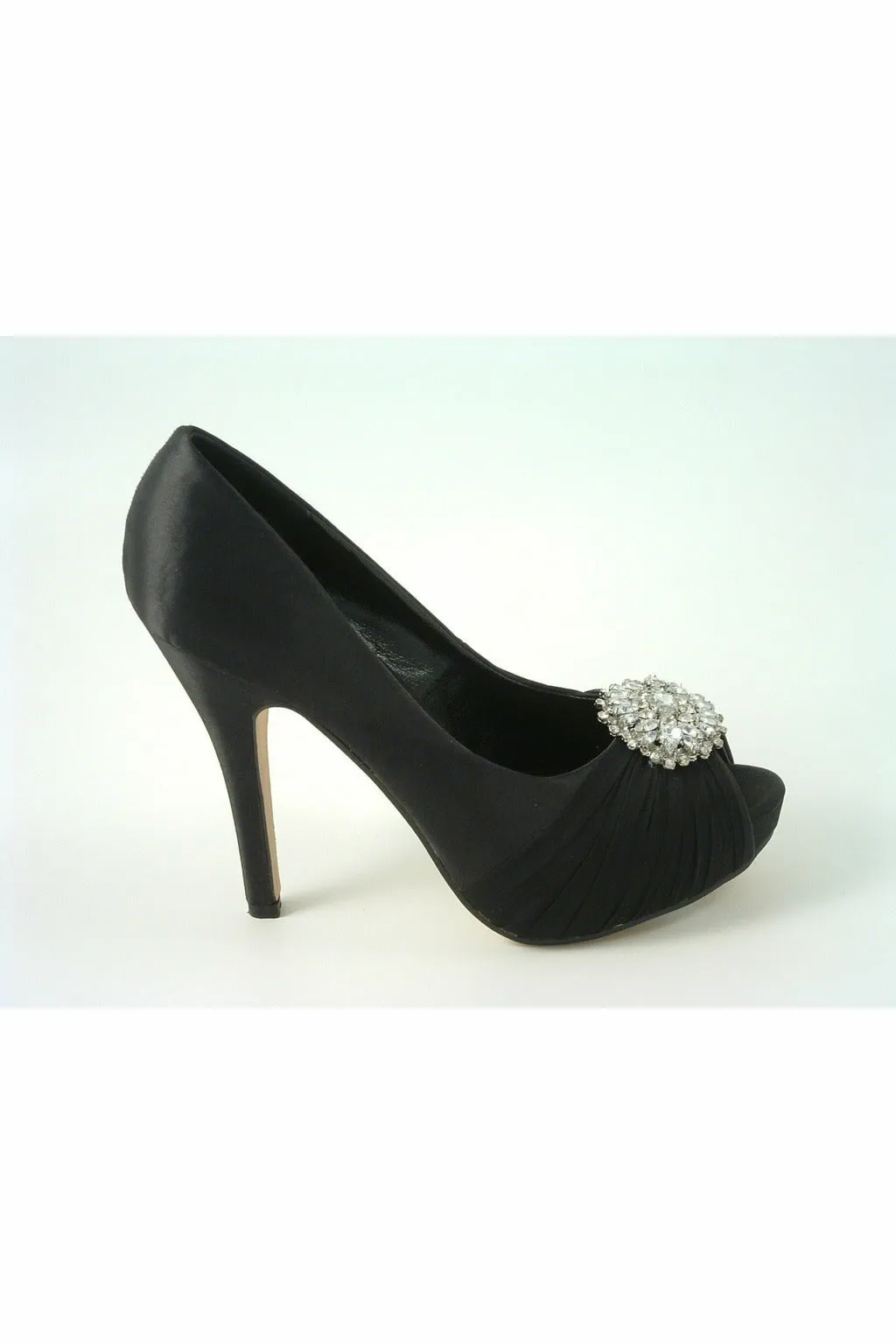 Glitz Shoes Ripley Sabatine Fee 888 Satin Peep Toe Platform sold by Goddiva product image thumbnail 4
