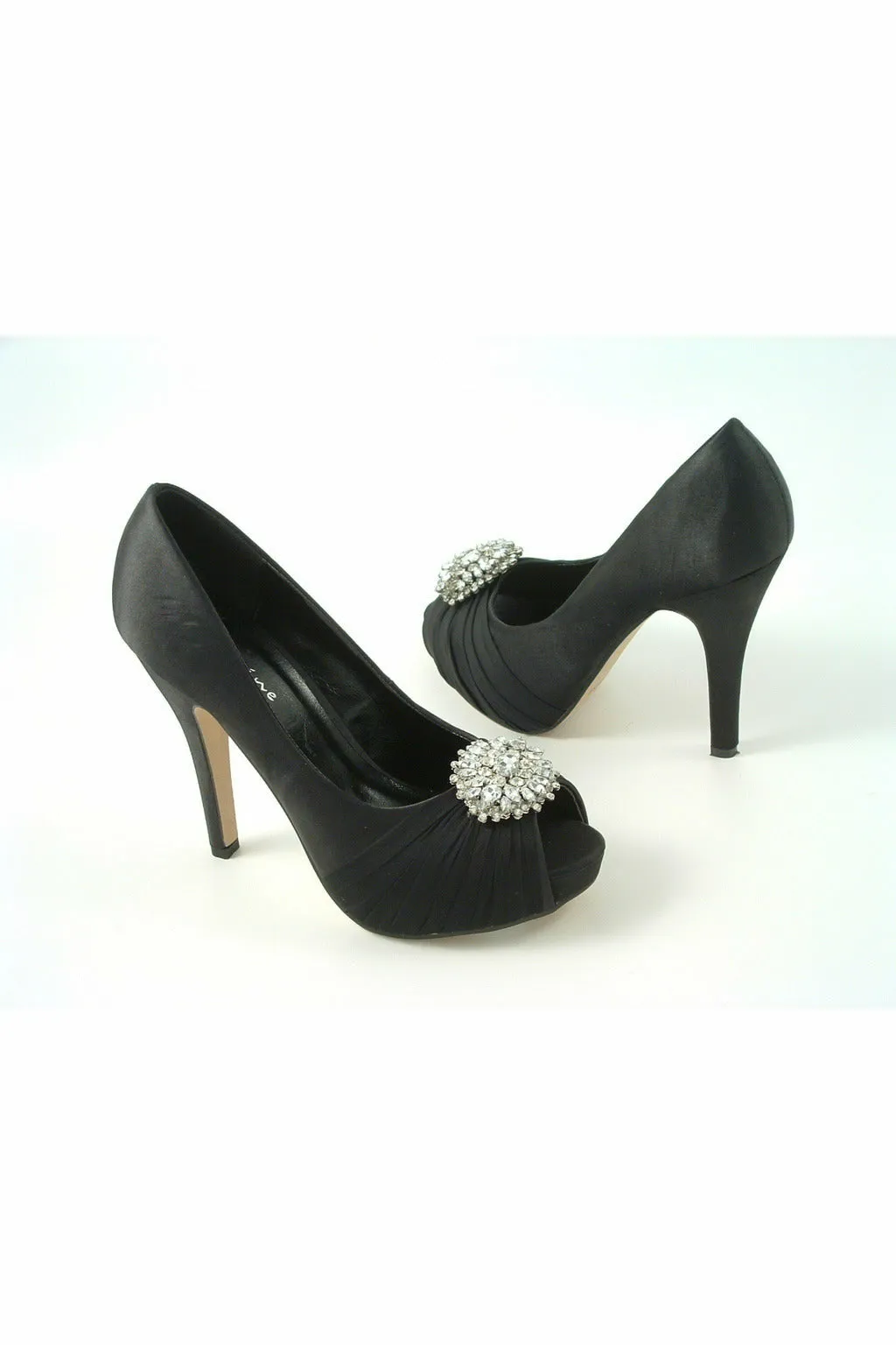 Glitz Shoes Ripley Sabatine Fee 888 Satin Peep Toe Platform sold by Goddiva product image thumbnail 2