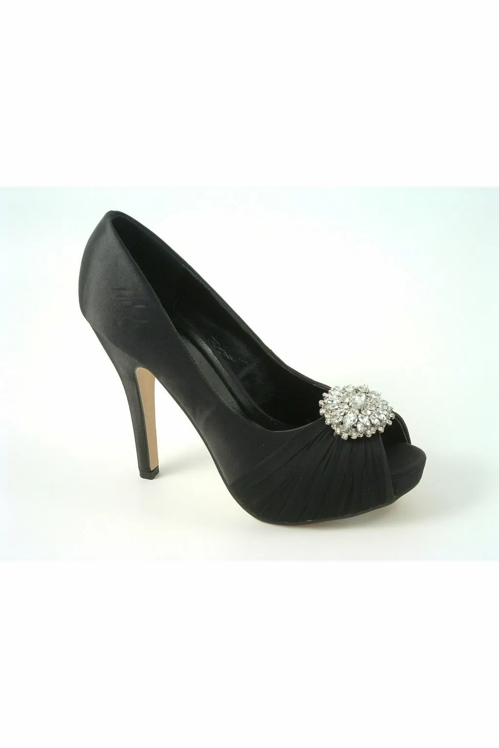 Glitz Shoes Ripley Sabatine Fee 888 Satin Peep Toe Platform sold by Goddiva product image thumbnail 3