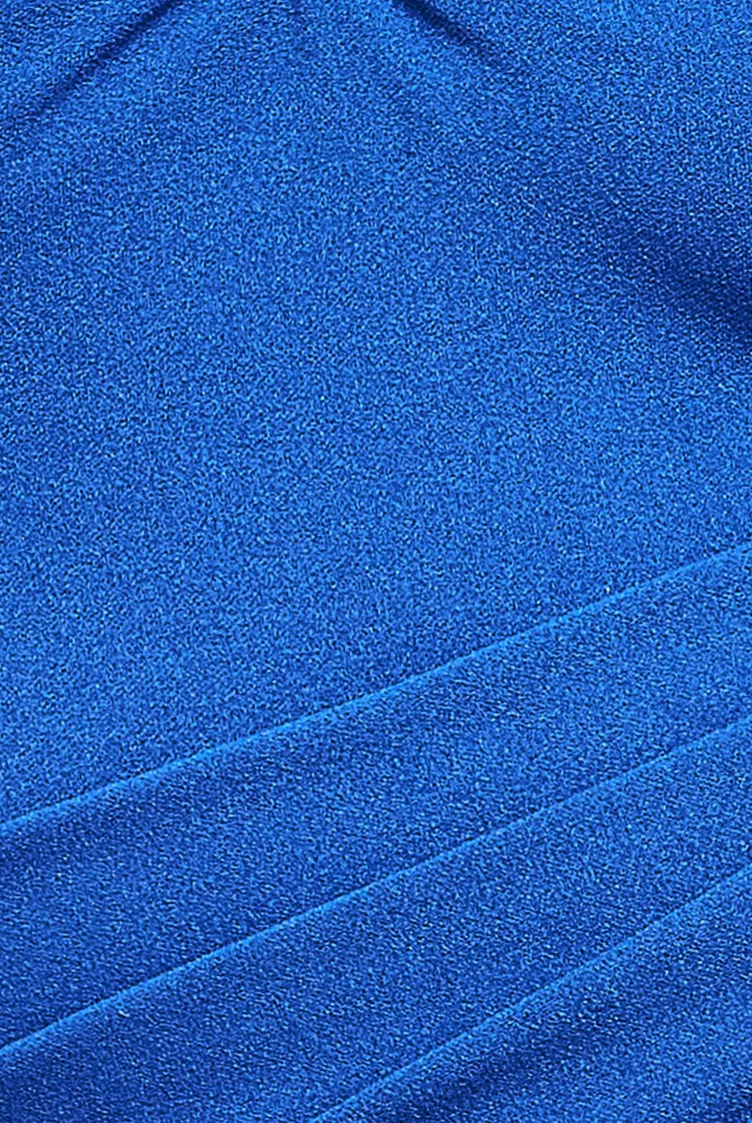 Bardot Pleated Maxi With Metal Trim Maxi Dress - Royalblue by Goddiva sold by Goddiva product image thumbnail 4