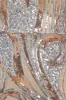 Strapless Multi Sequin Maxi Dress - Champagne by Goddiva sold by Goddiva
