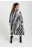 Liquorish Longline Cardigan In Black And White Zebra Pattern sold by Goddiva