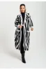 Liquorish Longline Cardigan In Black And White Zebra Pattern sold by Goddiva