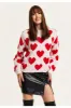 Red Heart Jumper by Liquorish sold by Goddiva