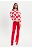 Red Heart Jumper by Liquorish sold by Goddiva