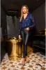 Sequin Wrap Bodysuit With Long Sleeve by Urban Touch sold by Goddiva