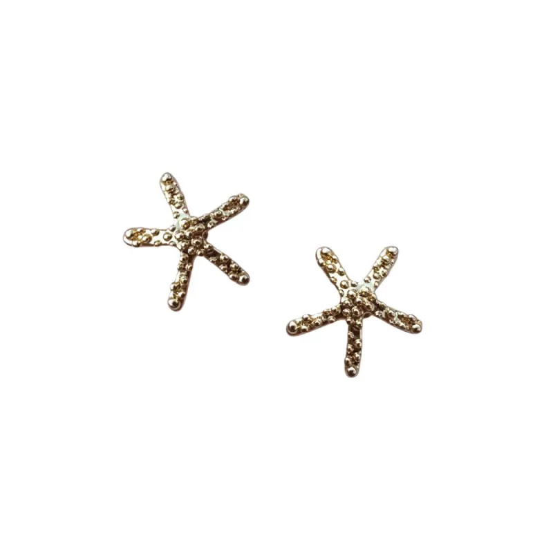 Starfish Earring In Gold by Last True Angel sold by Goddiva