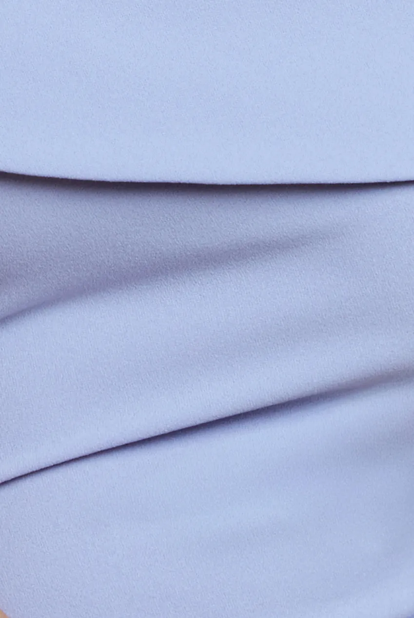 Off The Shoulder Pleated Waist Maxi Dress - Lilac by Goddiva sold by Goddiva product image thumbnail 4