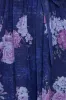 Printed Lurex A-Line Flutter Sleeve Midi Dress - Navy by Goddiva sold by Goddiva