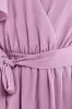 Goddiva Sustainable Chiffon Flutter Sleeve Wrap Maxi Dress - Lavender sold by Goddiva
