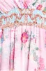 Chiffon Wrap Border Floral Print Maxi Dress - Pink by Goddiva sold by Goddiva