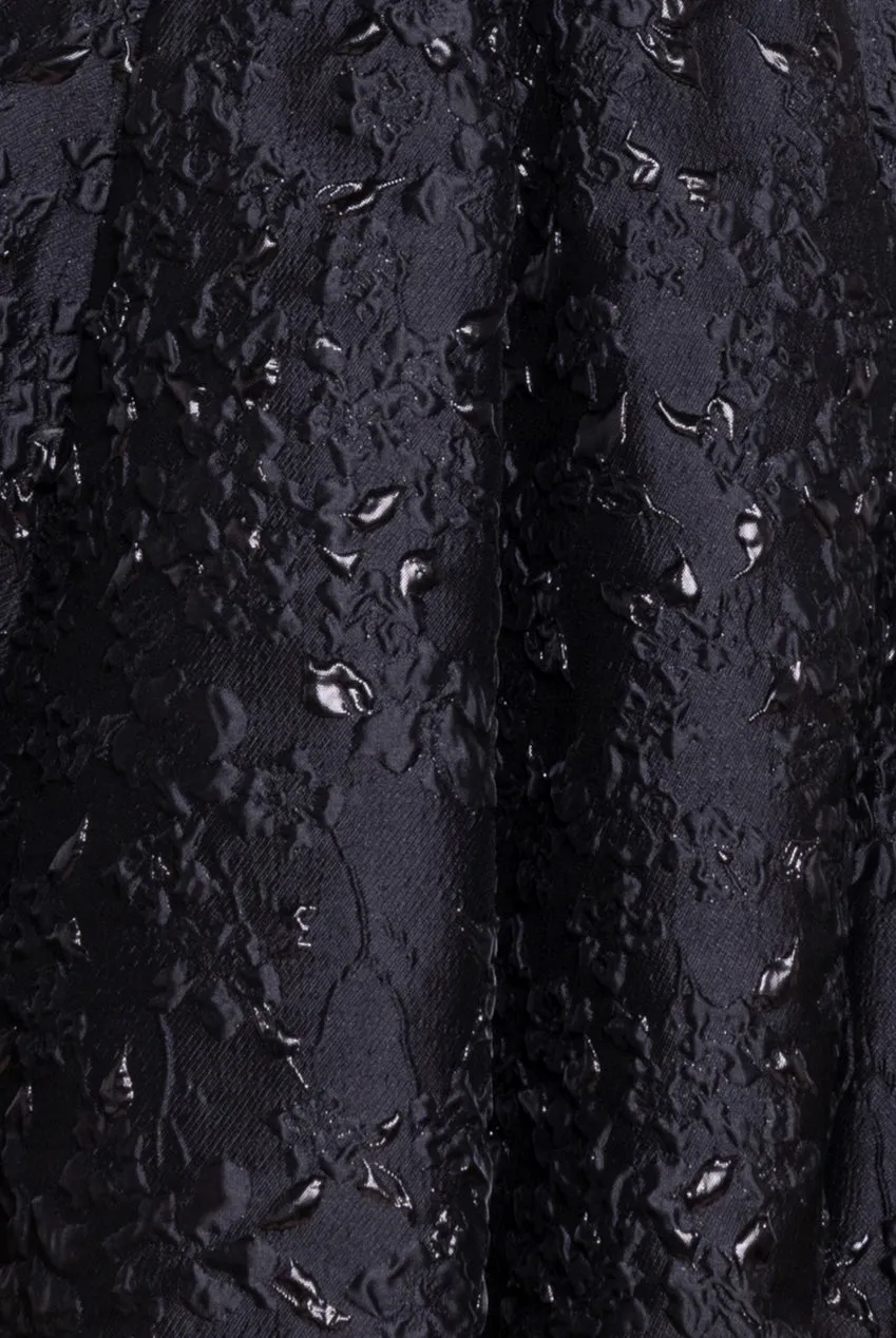 Jacquard Sleeveless A-line Mini Dress - Black by Goddiva sold by Goddiva product image thumbnail 4