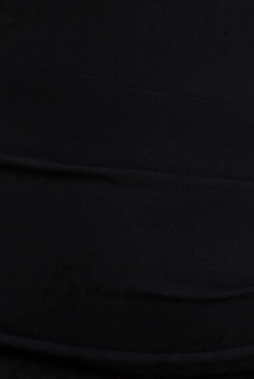 Off The Shoulder Draped Sleeve Maxi Dress With Diamante Neckline - Black by Goddiva sold by Goddiva product image thumbnail 4