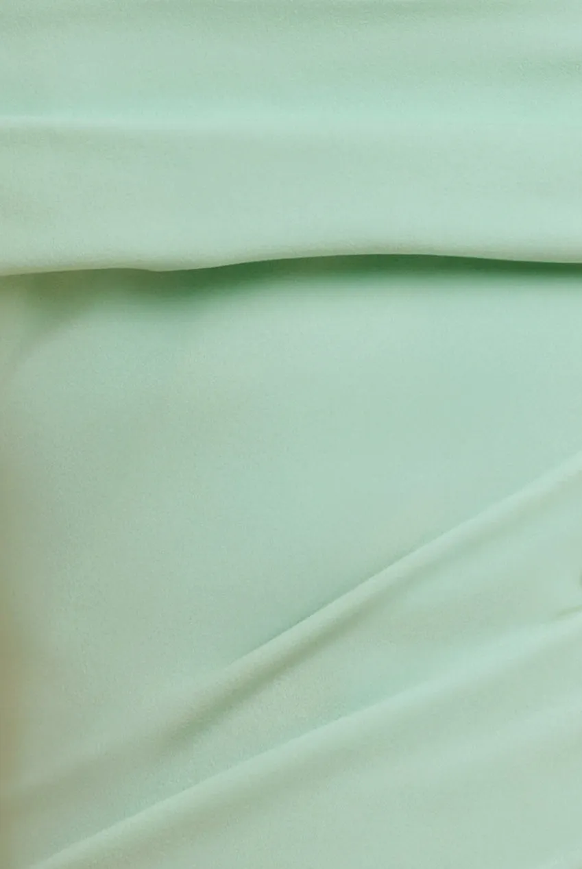 One Shoulder Scuba Crepe Evening Maxi Dress - Mint Green by Goddiva sold by Goddiva product image thumbnail 4