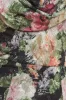 Cowl Neck Floral Print Jacquard Chiffon Maxi Dress - Black by Goddiva sold by Goddiva