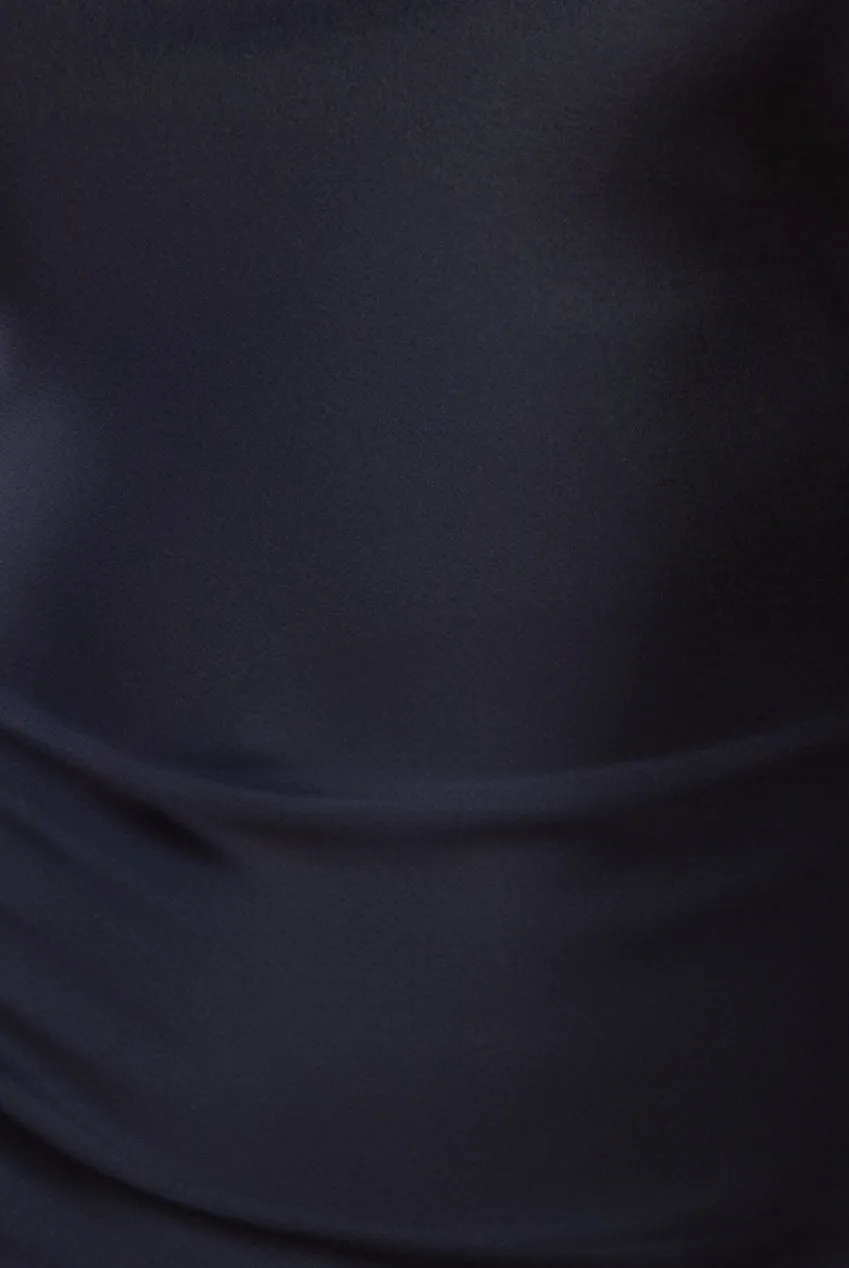 Cowl Neck Satin Slip Cami Midi Dress by Urban Touch sold by Goddiva product image thumbnail 4