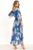 Kimono Wrap Floral Dress by Urban Touch sold by Goddiva