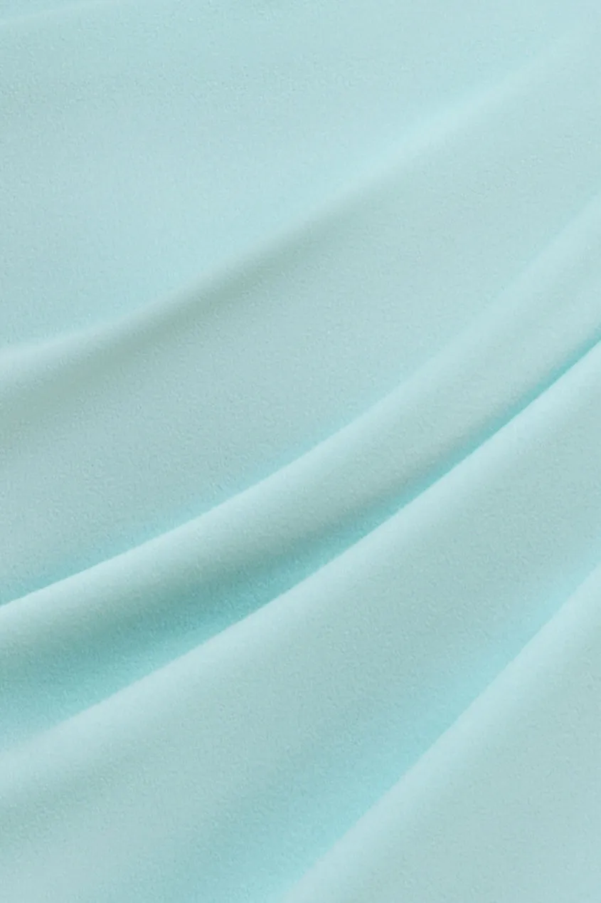 Off The Shoulder Chiffon Wing Scuba Crepe Midi Dress - Mint Green by Goddiva sold by Goddiva product image thumbnail 4