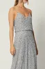Cami Sequin Embellished Maxi Dress In Grey by Angeleye sold by Goddiva
