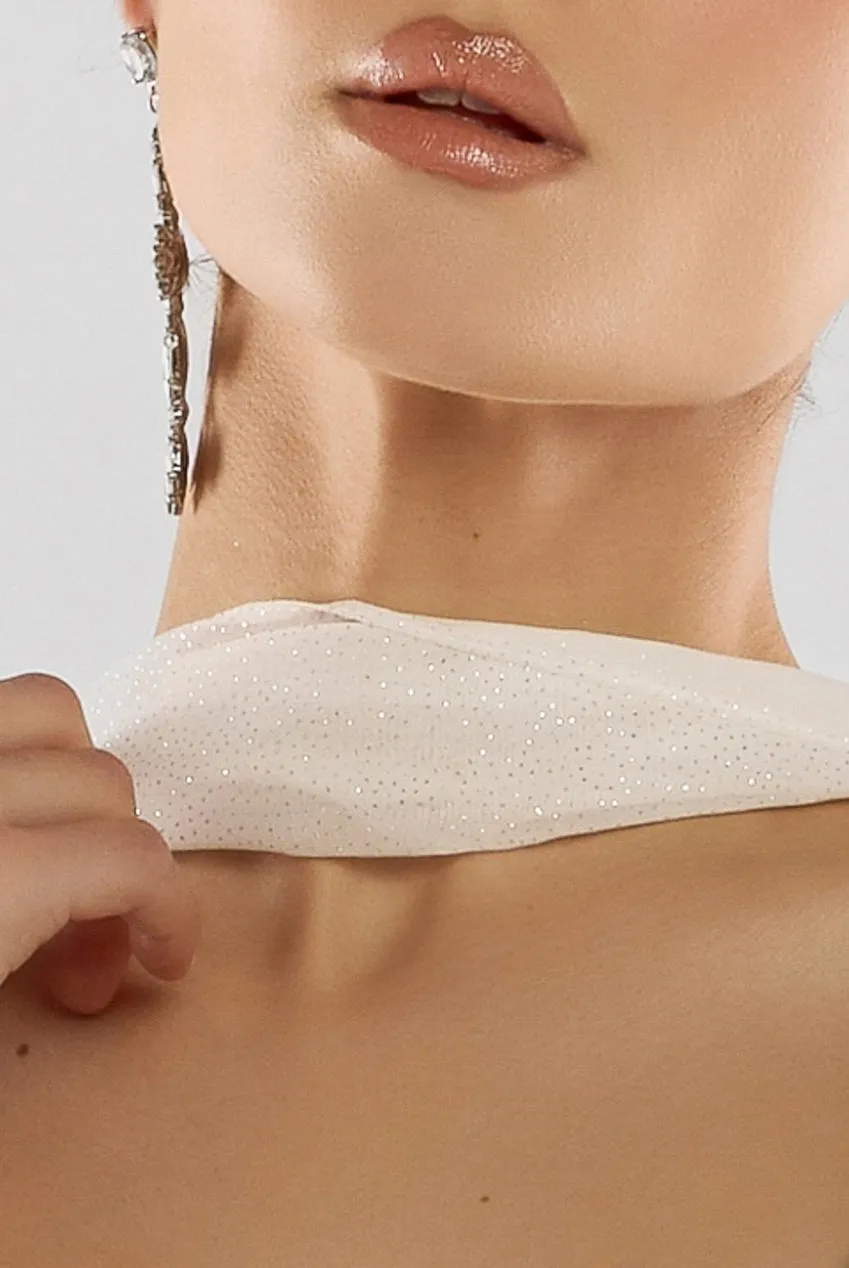 Glitter Chiffon Scarf by Goddiva sold by Goddiva product image thumbnail 2