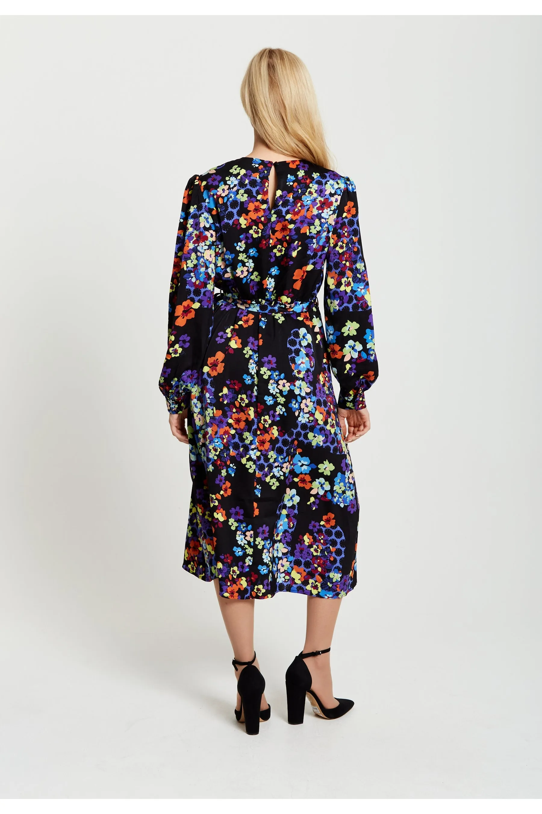 Speckle Floral Print Midi Dress by Liquorish sold by Goddiva product image thumbnail 4