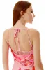 Liquorish Cowl Neck Maxi Floral Print Dress In Pink sold by Goddiva
