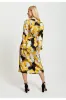Liquorish Earth Tone Floral Print Midi Wrap Dress sold by Goddiva