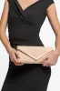 Nude Suede Envelope Clutch Bag by Aftershock London sold by Goddiva