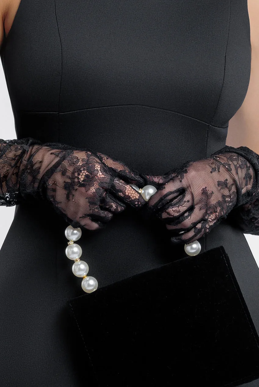 Embroidered Mesh Gloves by Goddiva sold by Goddiva product image thumbnail 5