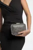 Black Diamante Clutch Bag by Aftershock London sold by Goddiva
