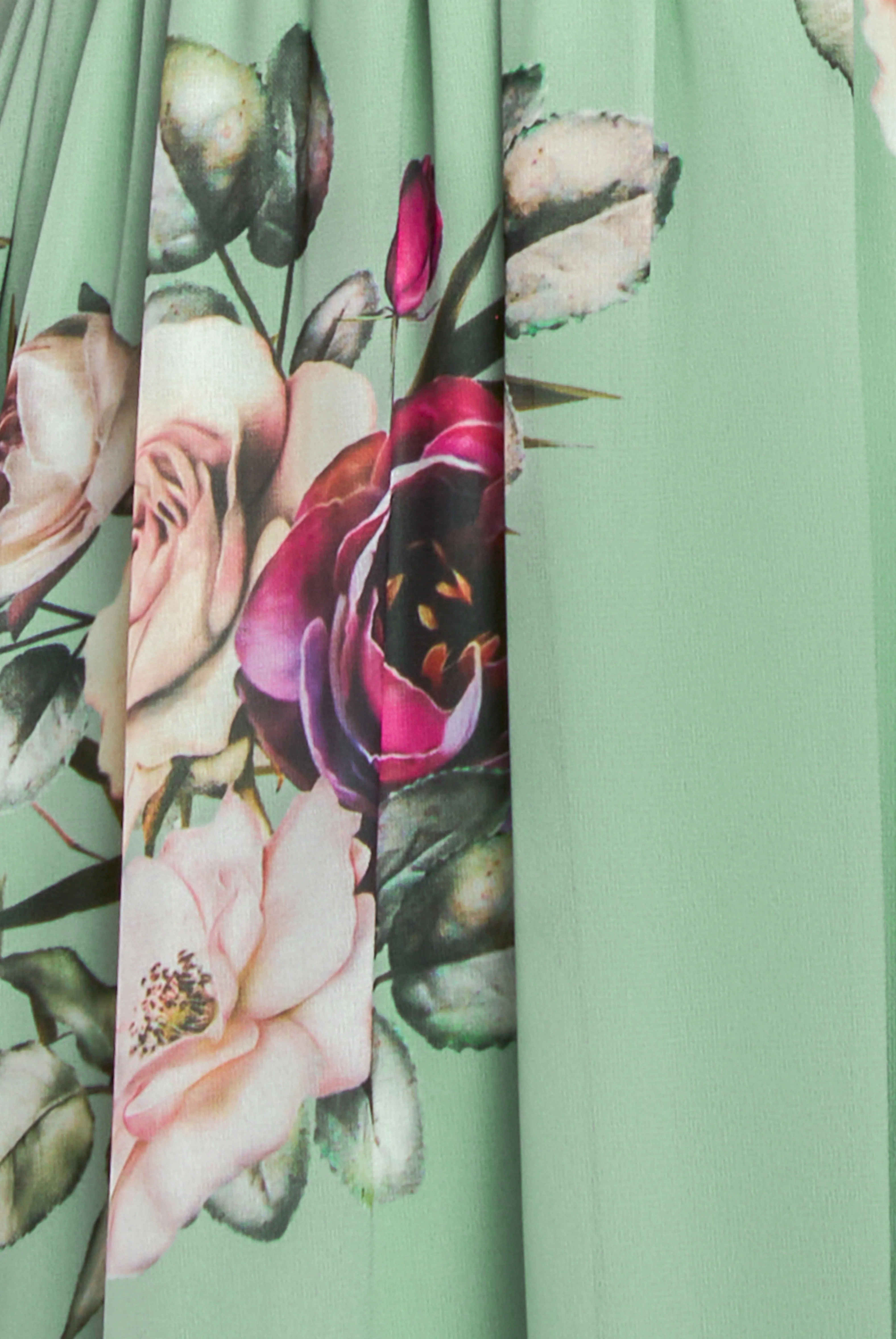 Sustainable Printed Flutter Sleeve Maxi Dress - Duck Egg by Goddiva sold by Goddiva product image thumbnail 4