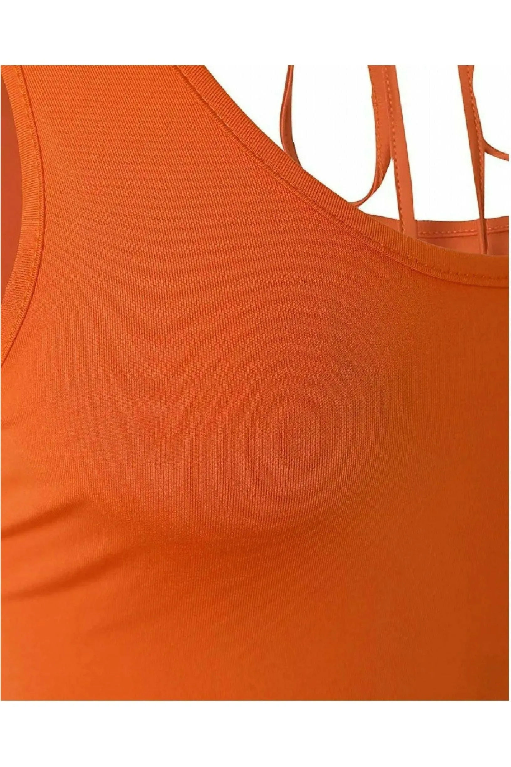 De La Creme Fashions Orange Tied Detail Cutout Maxi Dress sold by Goddiva product image thumbnail 5