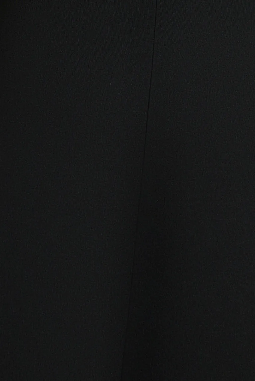 Contrast Off Shoulder Back Satin Bow Scuba Mini Dress - Black Cream by Goddiva sold by Goddiva product image thumbnail 5