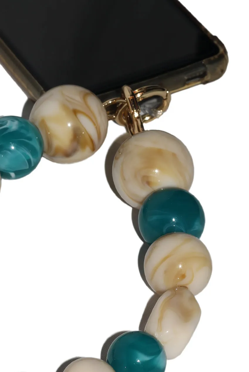 Acrylic Ball & Stone Phone Strap - Multicolour by Goddiva Accessories sold by Goddiva product image thumbnail 3