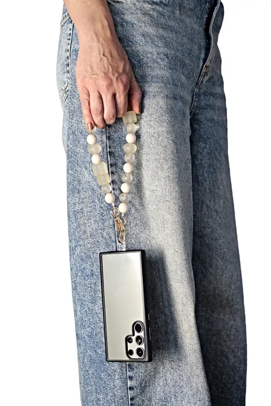 Acrylic Phone Strap - Matte Beige by Goddiva Accessories sold by Goddiva