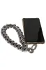 Metal Beaded Phone Strap - Silver by Goddiva Accessories sold by Goddiva