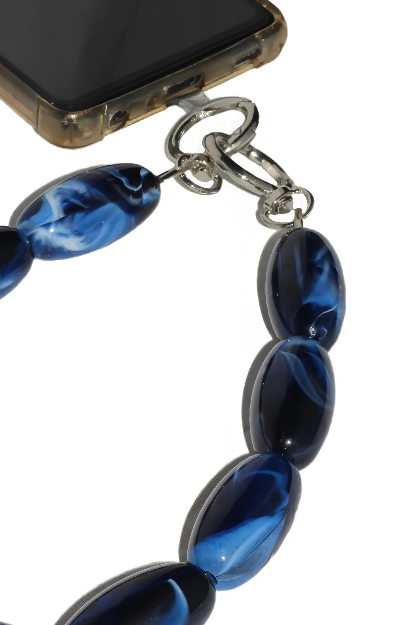 Acrylic Gemstone Phone Strap - Blue by Goddiva Accessories sold by Goddiva product image thumbnail 3
