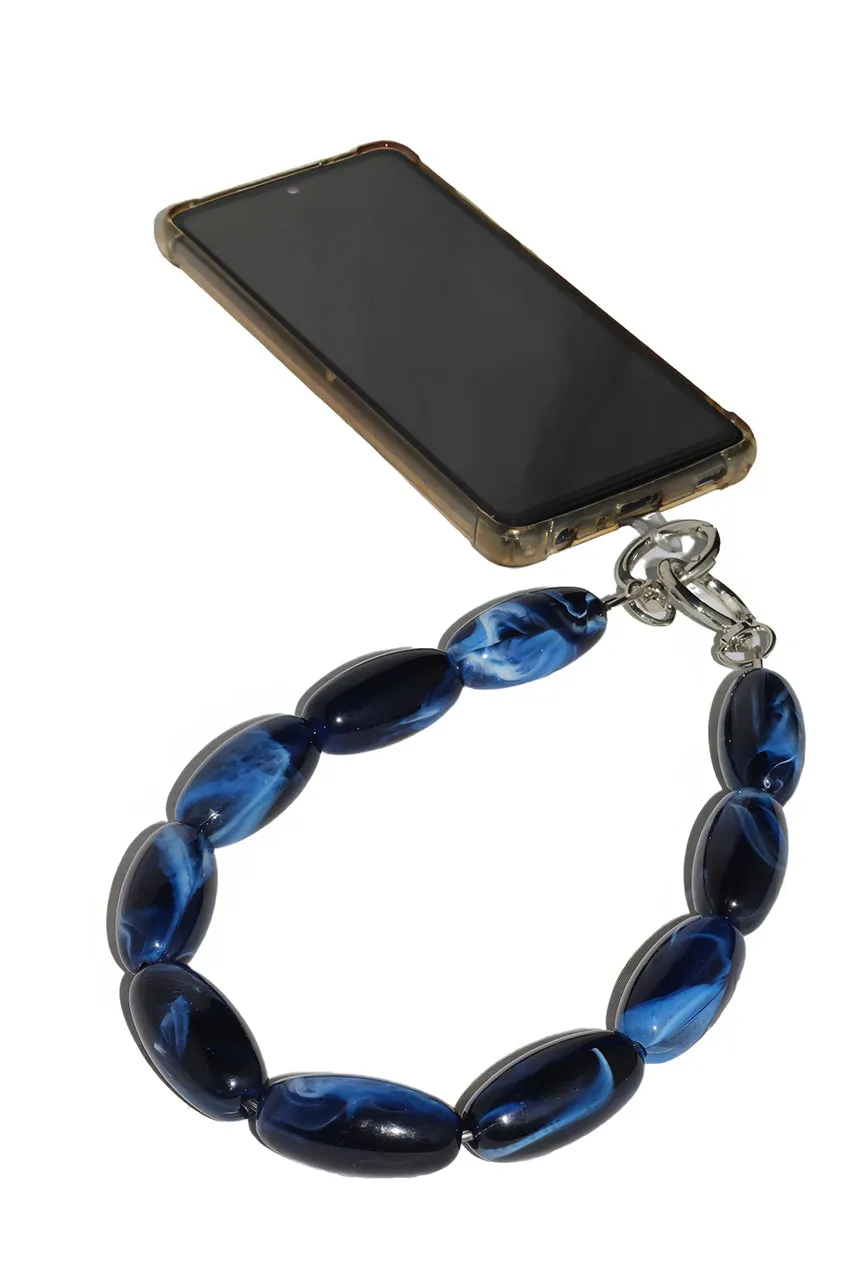 Acrylic Gemstone Phone Strap - Blue by Goddiva Accessories sold by Goddiva product image thumbnail 2