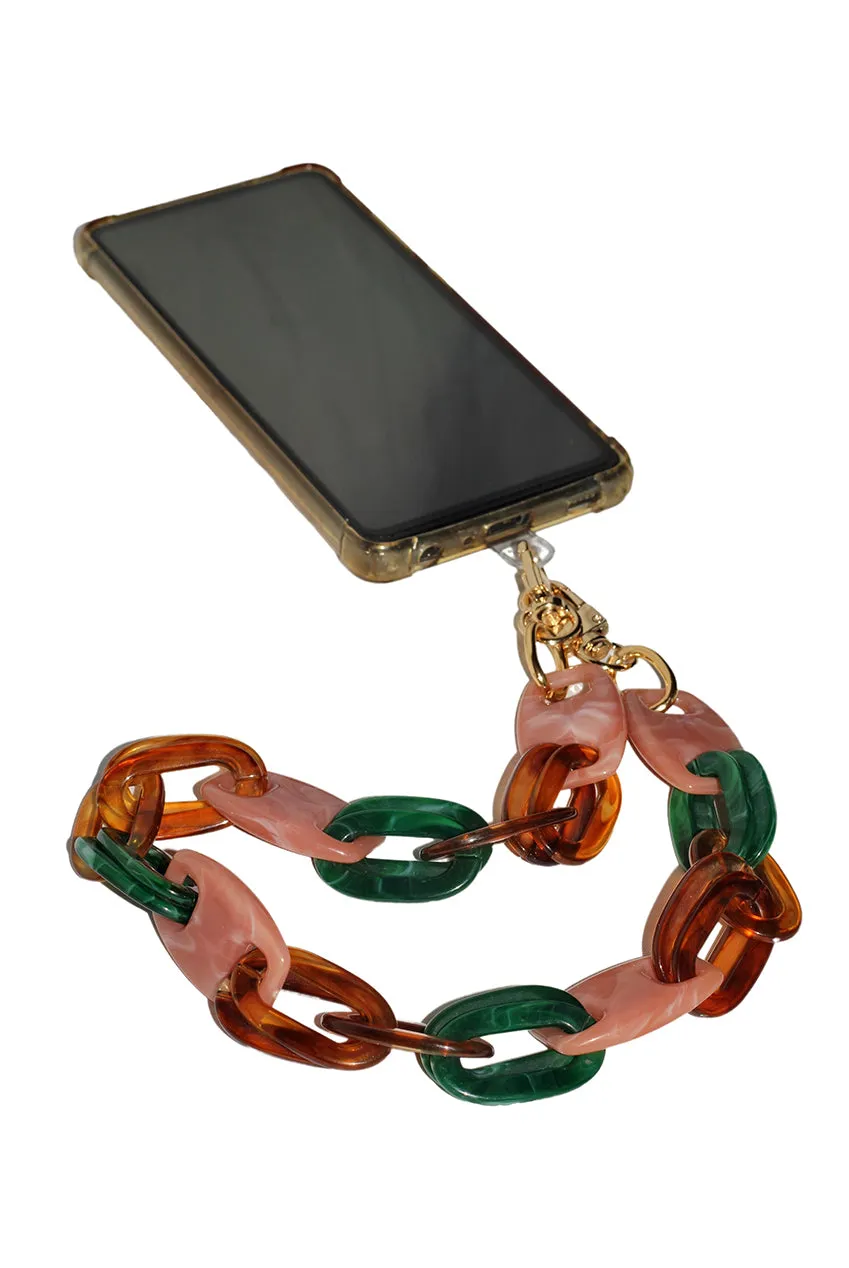 Acrylic Chain Phone Strap - Pink Mix by Goddiva Accessories sold by Goddiva product image thumbnail 2