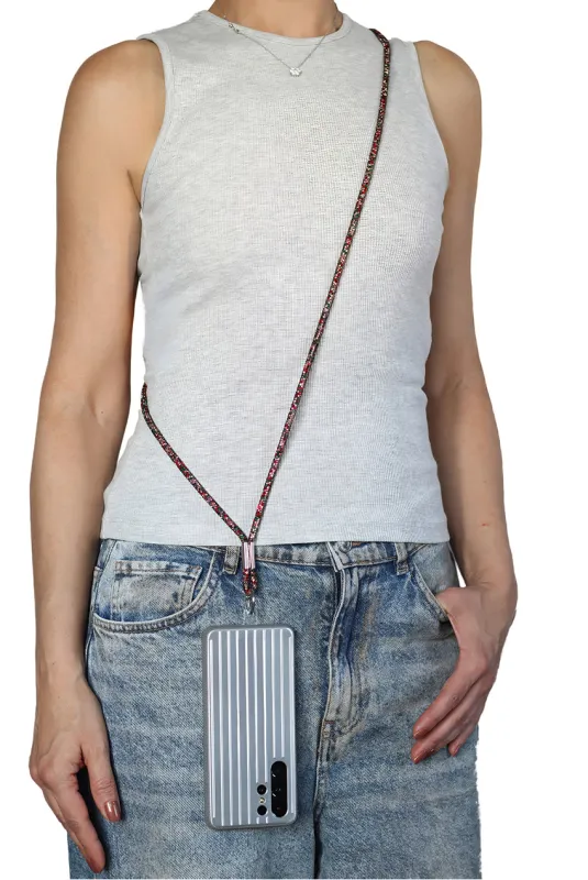 Embellished Phone Strap - Red & Green by Goddiva Accessories sold by Goddiva