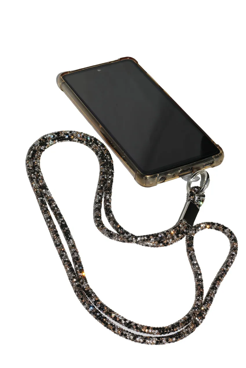 Embellished Phone Strap - Black & White by Goddiva Accessories sold by Goddiva product image thumbnail 2