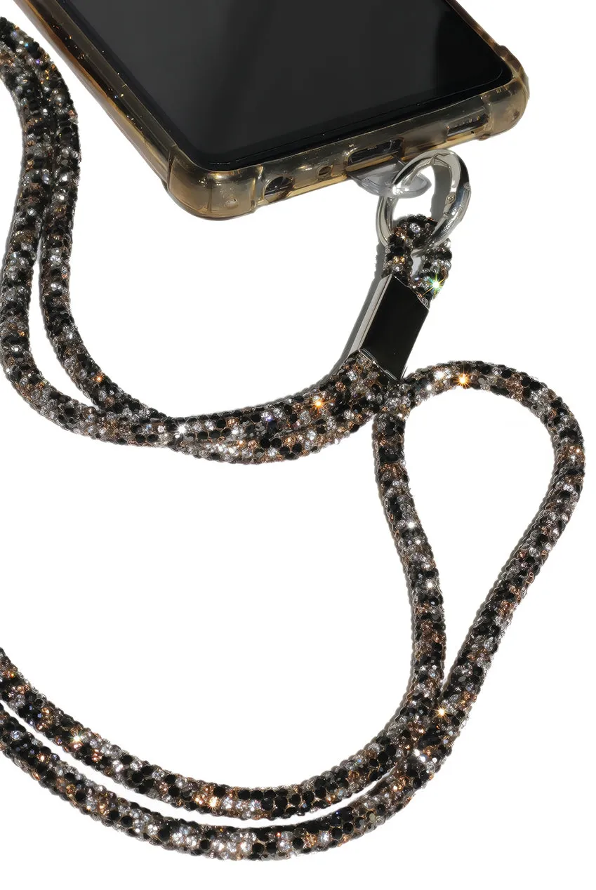 Embellished Phone Strap - Black & White by Goddiva Accessories sold by Goddiva product image thumbnail 3