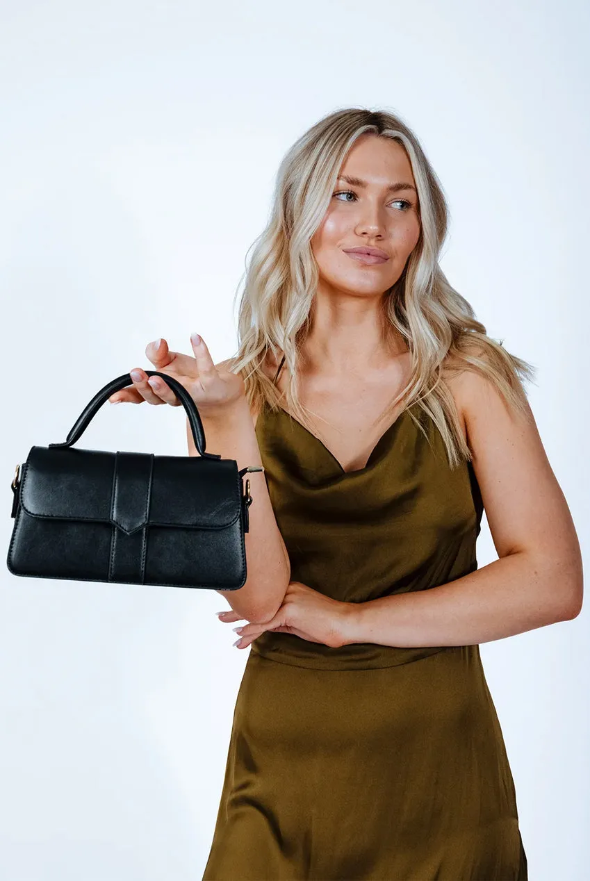 Small Crossbody Hard Top Handle Bag by SVNX sold by Goddiva