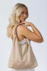Suede Hobo Shoulder Bag In Beige by SVNX sold by Goddiva